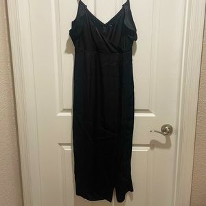 Off-the-shoulder black dress